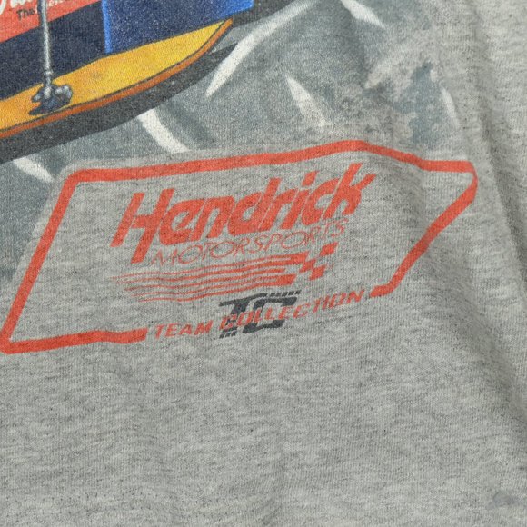 Nascar Jimmie Johnson 48 Lowes T Shirt Mens Extra Large Gray All Over Print - Picture 2 of 8